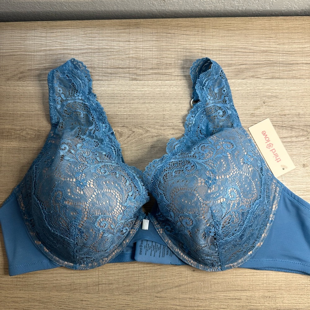 Thirdlove Uplift Plunge underwire Bra size 44B NWT